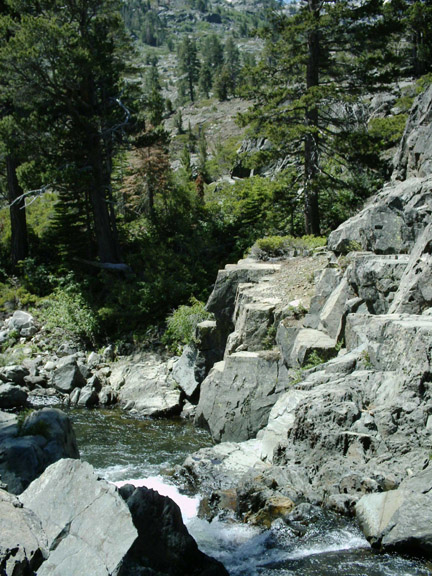 Glen Alpine Creek below Upper Falls