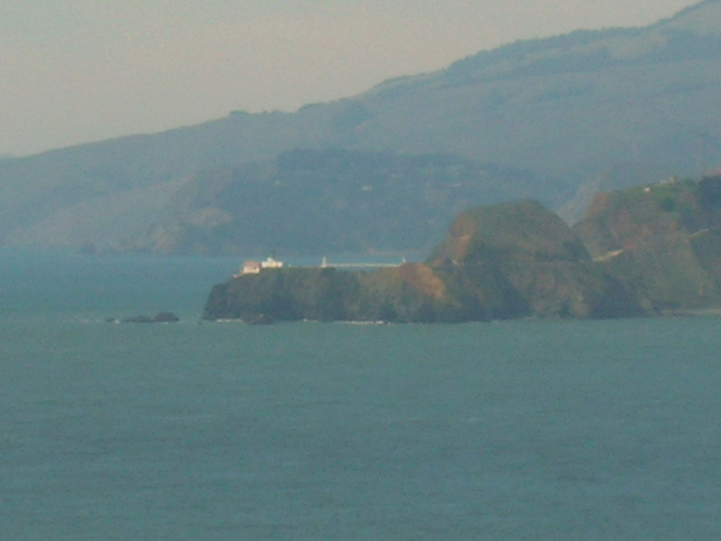 Closer look of Point Bonita light