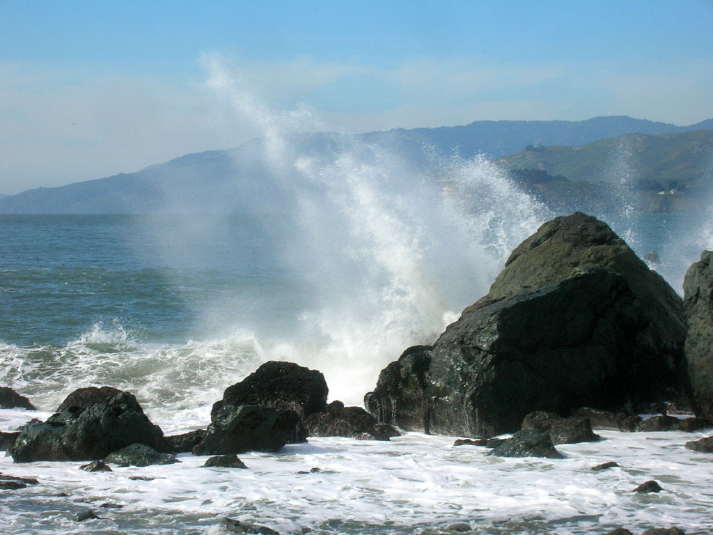 view from Mile Rock Beach