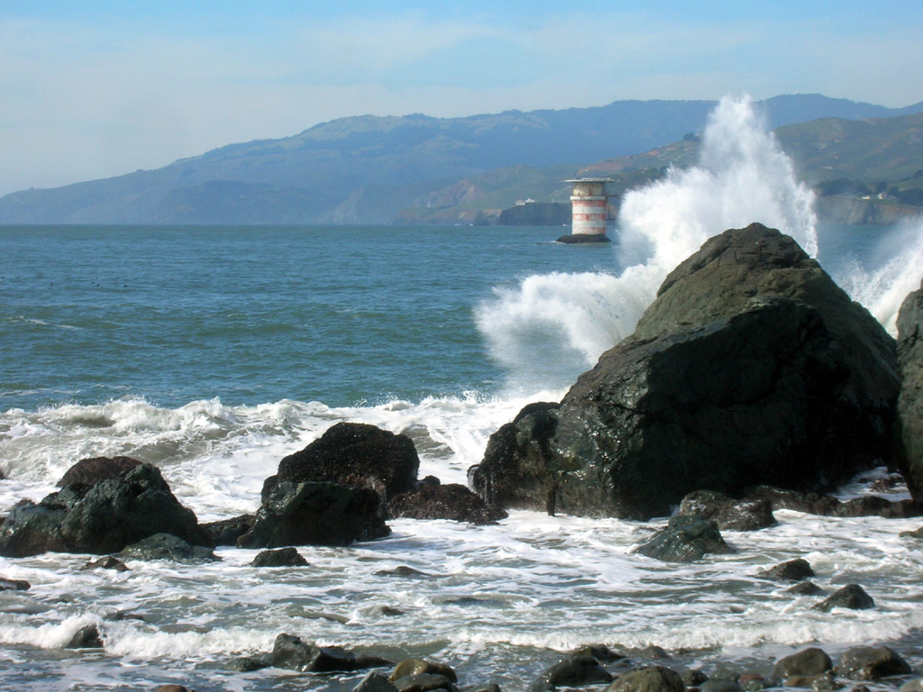 view from Mile Rock Beach