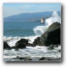 view from Mile Rock Beach