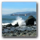 Hanjin and Mile Rock light