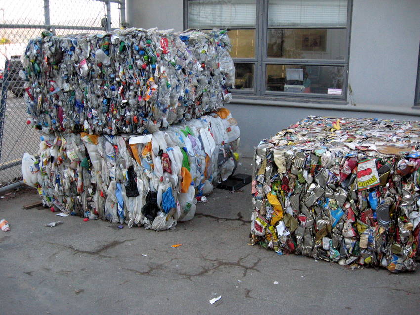 bales of plastic