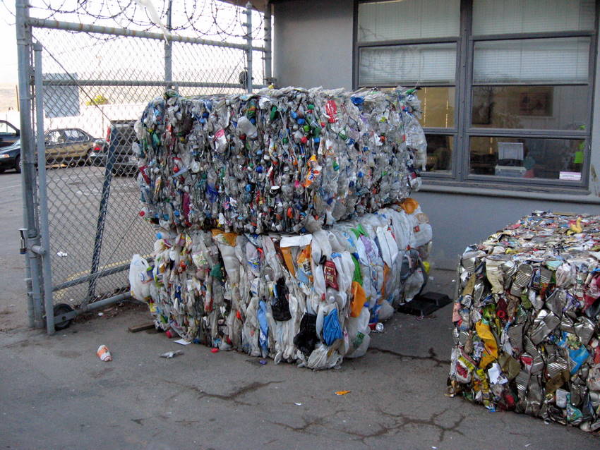 bales of plastic