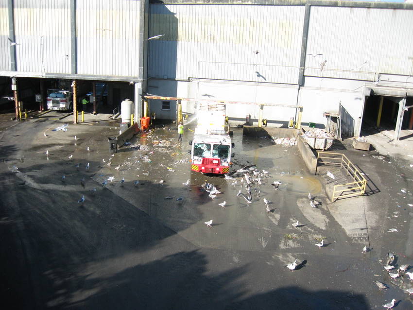 different view of truck wash